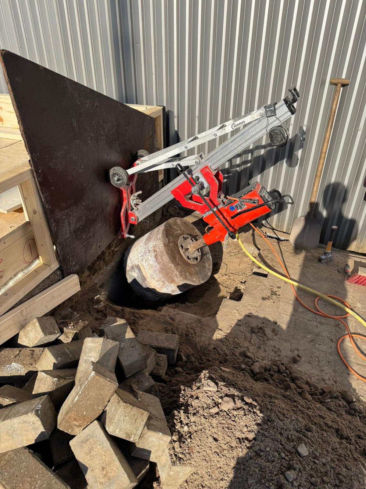 Kernboor met grote diameter