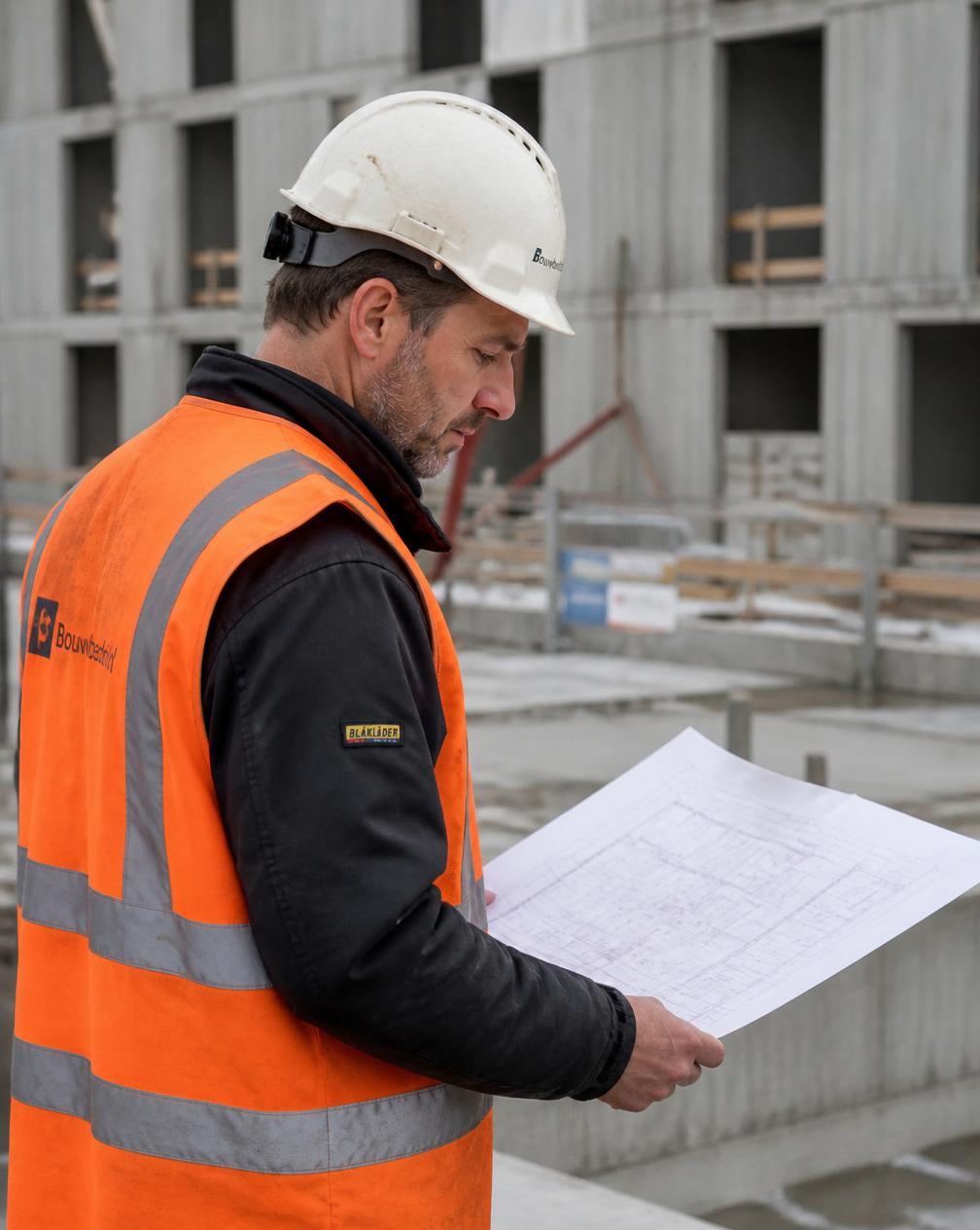 Vakman van Vink Multidiensten op bouwplaats